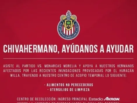 Solidarios: la campaña de Chivas para ayudar a Nayarit