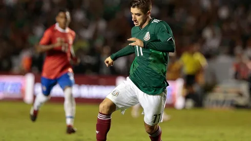 Brizuela jugó media hora contra Chile.