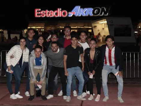 Fanáticos de Chivas dan el ejemplo en el Estadio Akron