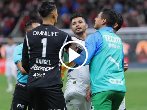 La bronca que no se vio en Chivas vs. Rayados