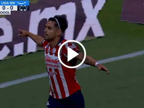 El gol de Ricardo Marín para adelantar a Chivas ante Monterrey
