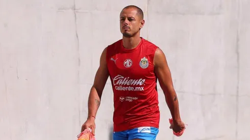 Chicharito en su recuperación.