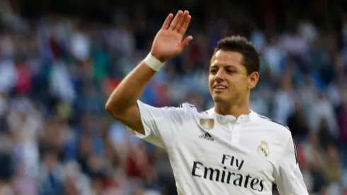 Chicharito en su paso por Real Madrid.