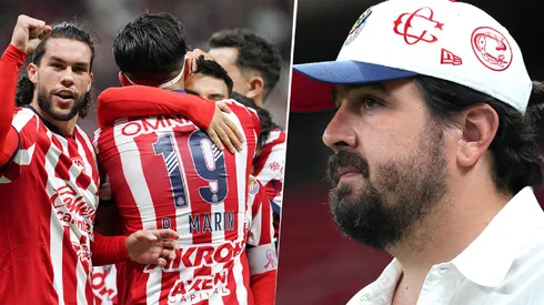 Amaury Vergara habló con los jugadores de Chivas.