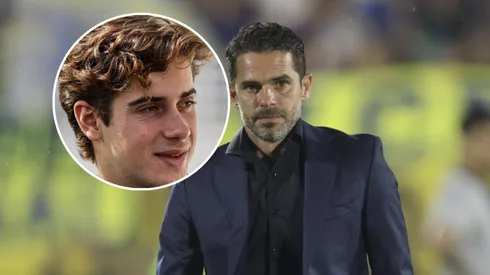 Fernando Gago en un juego con Boca.