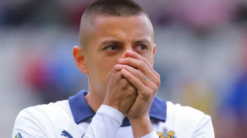 Piojo Alvarado tras su golazo.