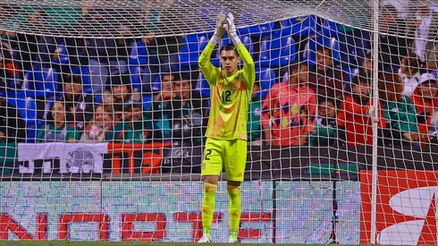 Tala Rangel en el juego de México vs. Valencia.