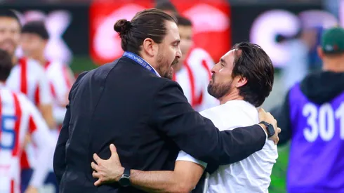 Gerardo Espinoza con Amaury Vergara.