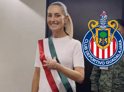 Afición presume a Claudia Sheinbaum con playera de Chivas