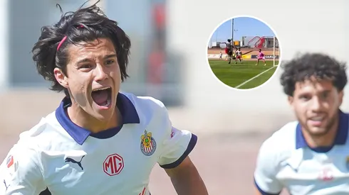 Diego Ochoa anotó un golazo para Chivas Sub-23.
