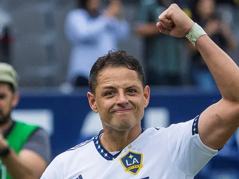 Chicharito celebró el título del Galaxy