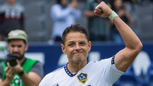 Chicharito celebró el título del Galaxy.