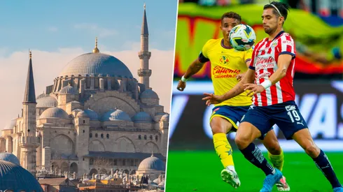 En Turquía un aficionado tomó partido entre Chivas y América.