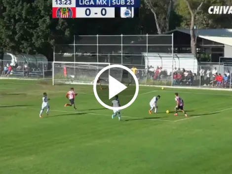 Asistencia y lesión para Fidel Barajas en Chivas Sub-23