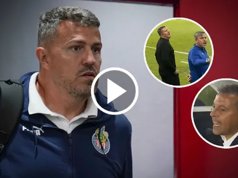 El cruce de Óscar García y cuerpo técnico de Chivas con directivo de Cibao