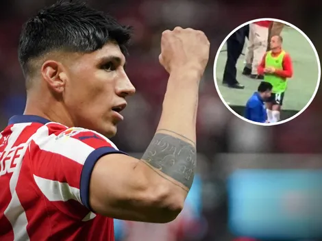 La reacción de Chicharito Hernández al primer gol de Alan Pulido en Chivas