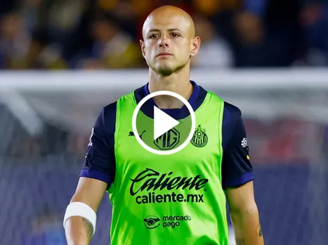 La imagen de Chicharito viviendo como un fan el final contra Pumas