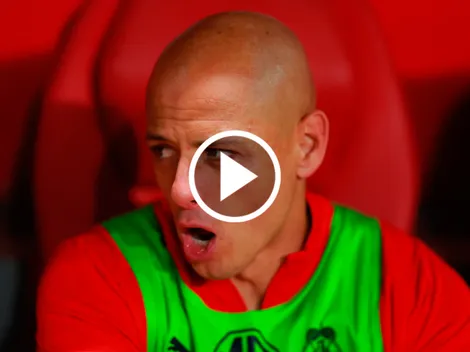 El enojo de Chicharito en pleno entrenamiento de Chivas