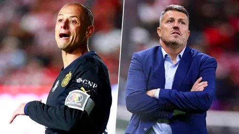 Javier Hernández no tuvo mucho protagonismo con Óscar García Junyent.