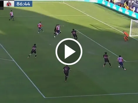 El gol de Teun Wilke para empatar el Chivas vs. Tijuana