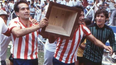 Quirarte, Madero y Ledesma celebrando el título.
