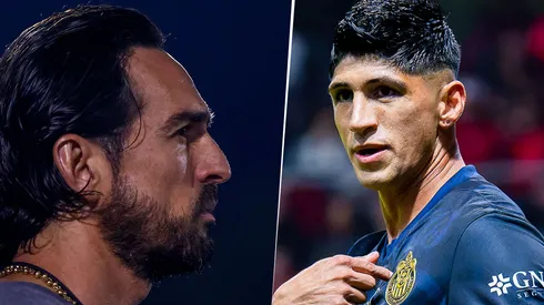 Alan Pulido de fiesta y cambio de Gerardo Espinoza.