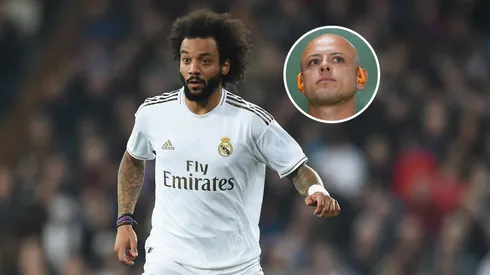 Marcelo Vieira fue compañero de Chicharito en el corto paso del delantero por Real Madrid.