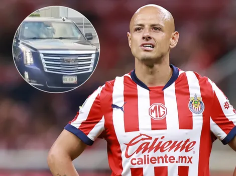 Chicharito llegó con custodia a las pruebas médicas