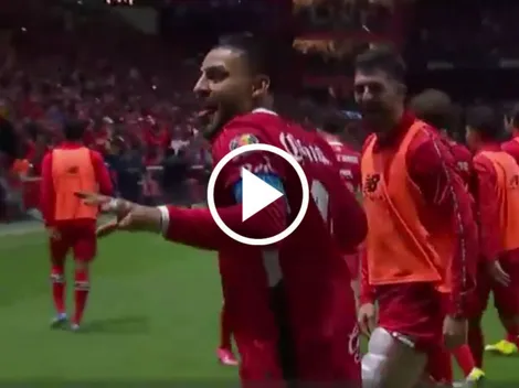 Alexis Vega convirtió de penal y así festejó ante América