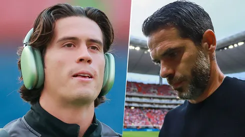 Chivas detrás de Diego Campillo.