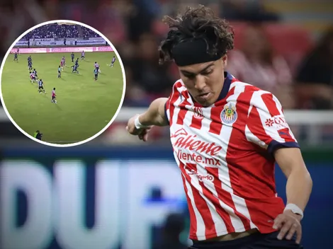 Arbitraje anuló mal un gol de Erick Gutiérrez en Chivas vs. Santos