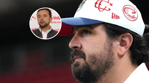 Amaury Vergara feliz con Alejandro Manzo.