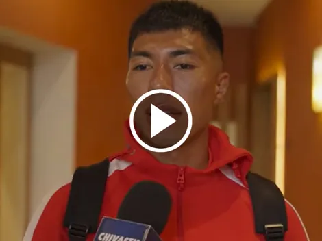 Daniel Aguirre platicó en la precia al partico contra León