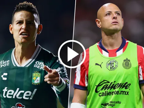 El gesto de James Rodríguez con Chicharito Hernández tras la derrota de Chivas