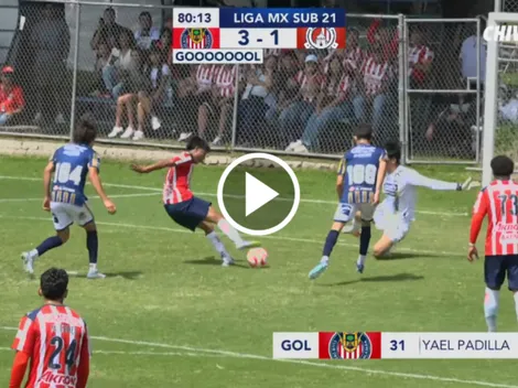 Yael Padilla se luce con espectacular golazo en Sub-21