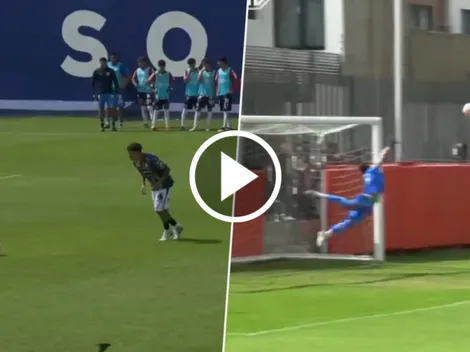 Fidel Barajas casi le anota a Chivas