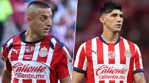Roberto Alvarado y Alan Pulido no encuentran el nivel en el ataque de Chivas.