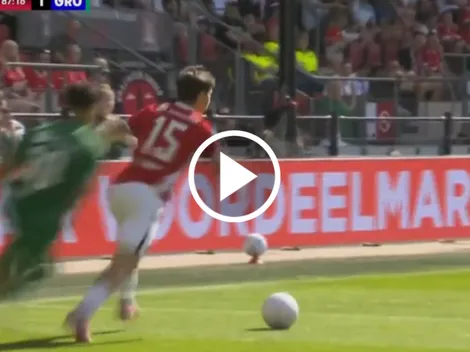 Mateo Chávez debutó con asistencia en la Eredivisie