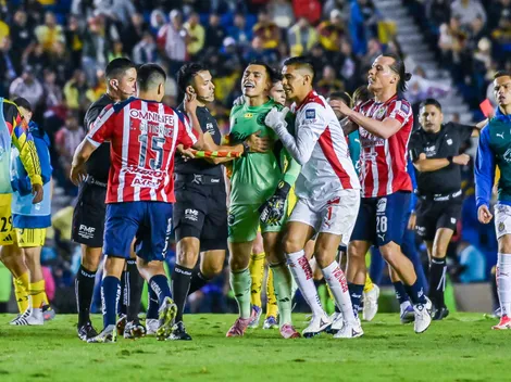 Así fue la bronca en el Clásico Nacional