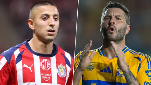 Roberto Alvarado y André-Pierre Gignac son dos figuras ofensivas de Chivas y Tigres, respectivamente.