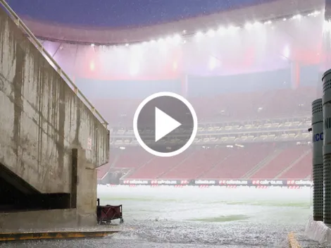 El trabajo del campo de juego del Estadio Akron a menos de un año de ser mundialista