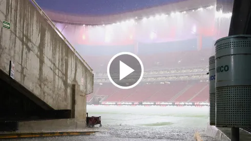 El Estadio Akron no soportó la tempestad en Guadalajara.