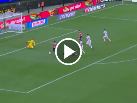 El golazo de Santiago Sandoval en el Chivas vs. Necaxa