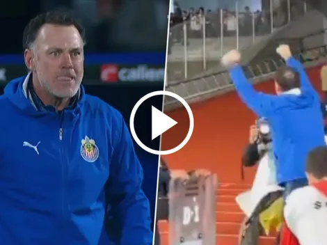 Gabriel Milito, eufórico como nunca antes en Chivas