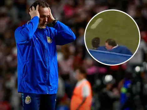 La reacción de Gabriel Milito al gol de Querétaro ante Chivas