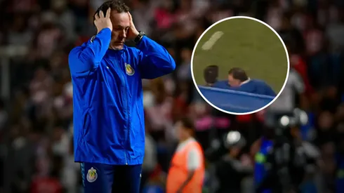 La reacción de Milito al gol de Querétaro.