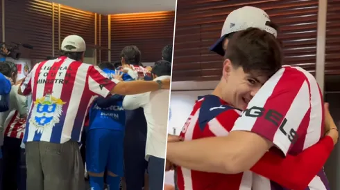 Amaury Vergara celebró la goleada de Chivas ante Atlas.