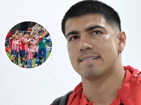 El tierno festejo de Guti con su hijo tras la goleada de Chivas ante Atlas