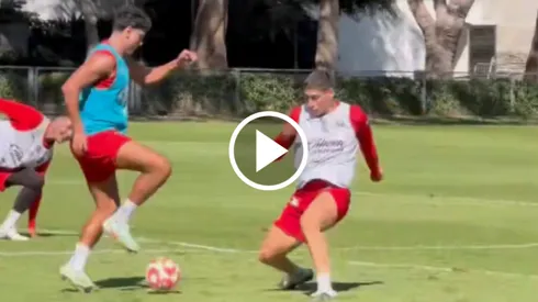 El video viral en el entrenamiento de Chivas.
