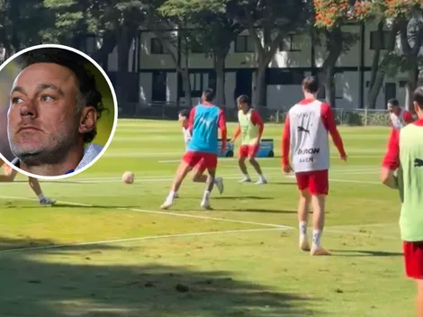 ¿Discriminado? En el entrenamiento de Chivas no le pasan ni el balón